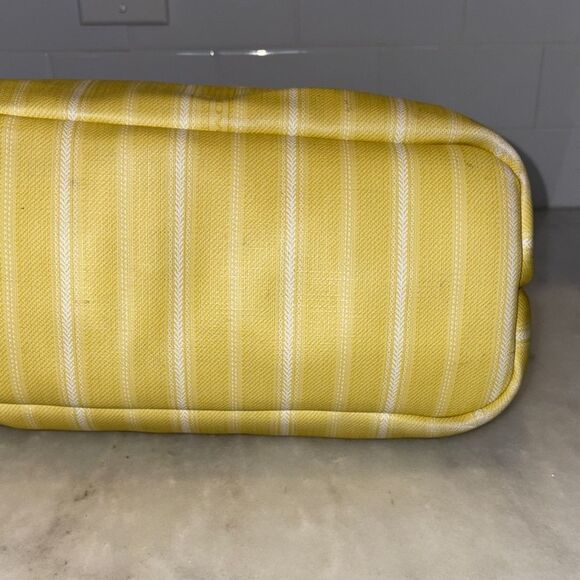 Coach Bag Purse Handbag Legacy Weekend Ticking Stripes PVC Large Shoulder Tote - Picture 8 of 16